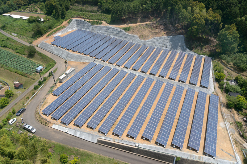 太陽光発電設備工事の写真